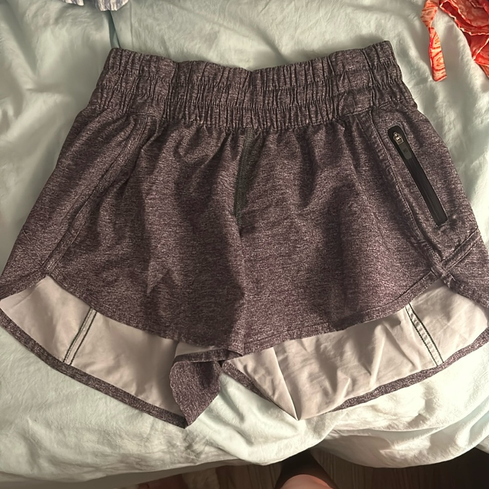 Grey Lulu shorts 4 inch